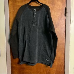 NWT Men's Sahara Club Henley Pullover Sweatshirt Size 2XL